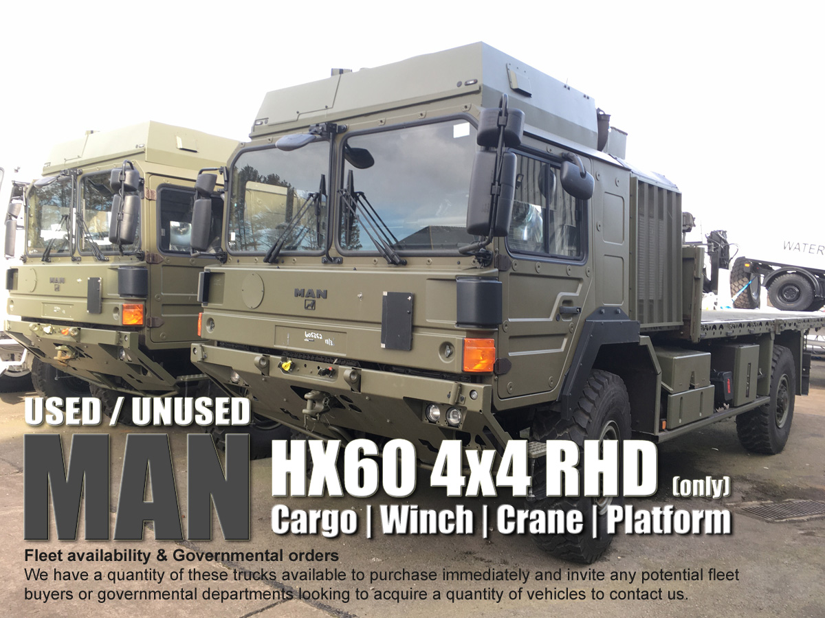 MAN TRUCK HX60 4x4 RHD Ex Army Trucks