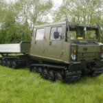 Hagglunds BV206 All Terrain Vehicle (ATV) Fitted with Cargo Body