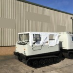 Ex Army Hagglunds BV206 Soft Top All Terrain Vehicle (ATV) Fitted with a Rear Personnel Carrier Body Ex Army Hagglunds BV206 Soft Top All Terrain Vehicle (ATV) Fitted with a Rear Personnel Carrier Body