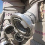 Ex Army 4 inch Canvas Lay Flat Hose with Stortz Couplings