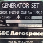 Ex Army Perkins 4108 Diesel Engine