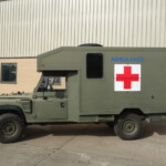Ex MOD Land Rover Defender 130 Pulse Battle Field Ambulance Ex MOD Land Rover Defender 130 Pulse Battle Field Ambulance