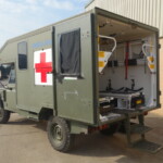 Ex MOD Land Rover Defender 130 Pulse Battle Field Ambulance Ex MOD Land Rover Defender 130 Pulse Battle Field Ambulance