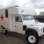Ex MOD Land Rover Defender 130 Pulse Battle Field Ambulance Ex MOD Land Rover Defender 130 Pulse Battle Field Ambulance