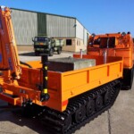 Ex Army Hagglunds BV206 All Terrain Vehicle (ATV) fitted with cargo bed and hydraulic crane Ex Army Hagglunds BV206 All Terrain Vehicle (ATV) fitted with cargo bed and hydraulic crane