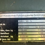 Ex Army Kassbohrer 56T 6 Axle Semi Trailer Ex Army Kassbohrer 56T 6 Axle Semi Trailer