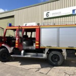 Mercedes Unimog U1300L Crew Cab 4x4 Fire Engine