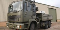 ex army MAN 27.314 6x6 Cargo Truck with HMF 910 7.9 tm Crane ex army MAN 27.314 6x6 Cargo Truck with HMF 910 7.9 tm Crane