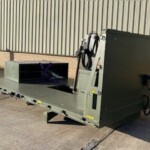 Unused cargo body with Hiab Crane as removed from Mowag 6x6 vehicle Unused cargo body with Hiab Crane as removed from Mowag 6x6 vehicle